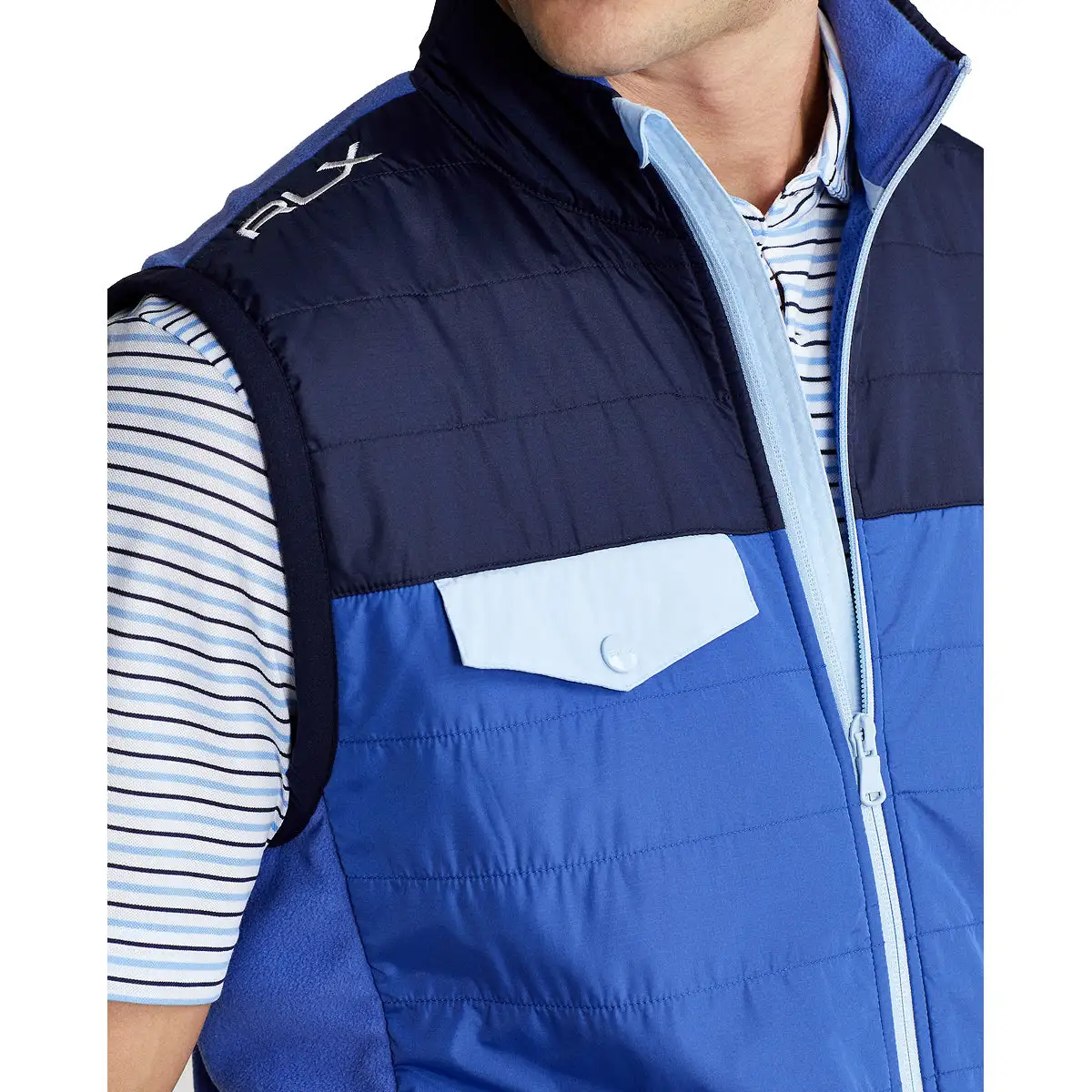 Polo Ralph Lauren RLX Ralph Lauren Tour Fleece Navy Mens Golf Vest - Image 3