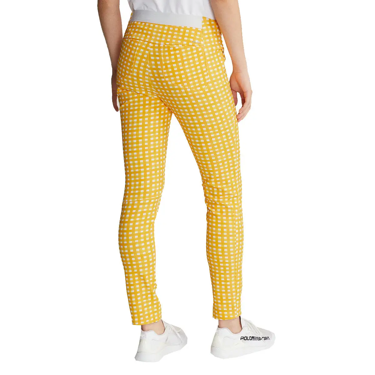 Polo Ralph Lauren RLX Ralph Lauren Print Eagle Yellow Gingham Womens Golf Pants - Image 2