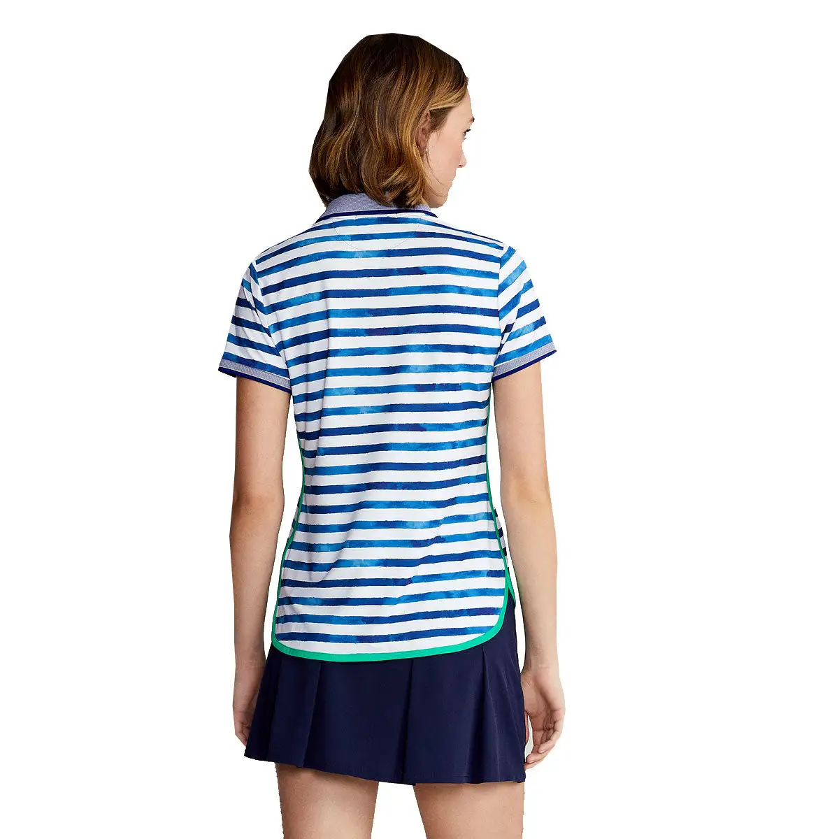 Polo Ralph Lauren Polo Golf Ralph Lauren Performance Blue Art Stripe Womens Golf Polo - Image 2