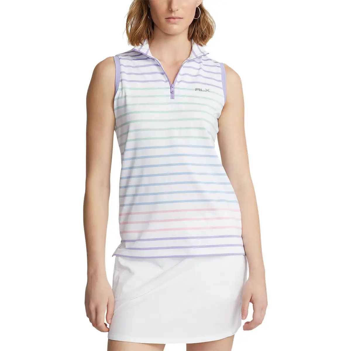 Polo Ralph Lauren RLX Ralph Lauren Printed Airflow Ombre Womens Sleeveless Golf Polo - Image 2