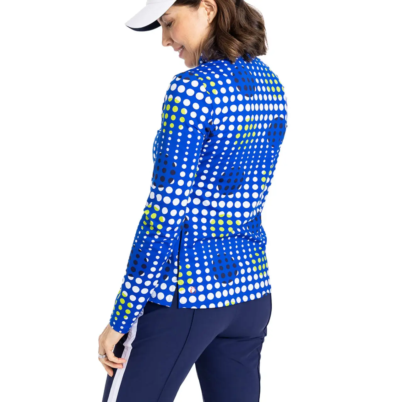 Kinona Keep It Covered Printed Womens Long Sleeve Golf Shirt - Image 2