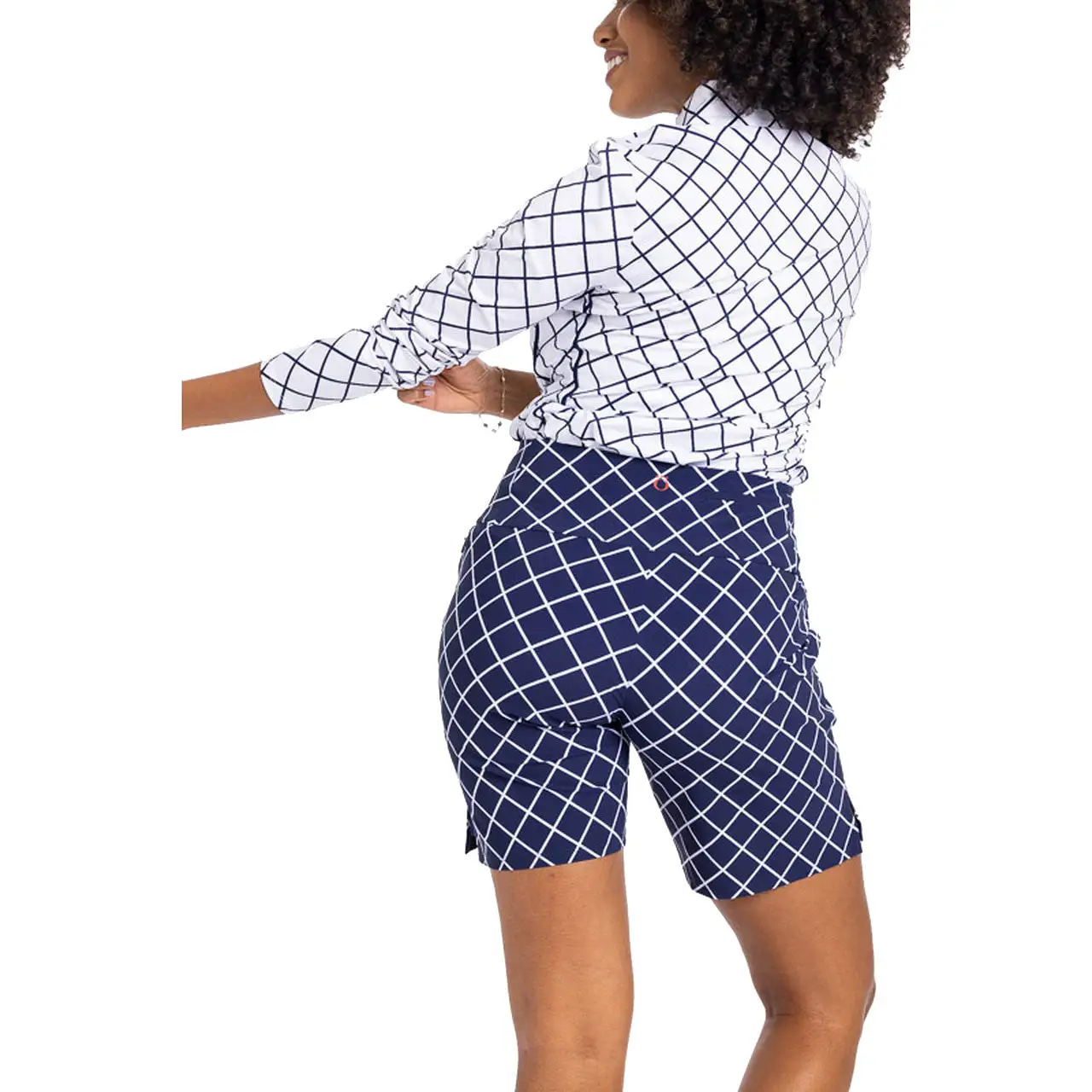 Kinona Keep It Covered Printed Womens Long Sleeve Golf Shirt - Image 6