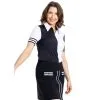 Kinona Striped It Black Womens Sleeveless Golf Polo