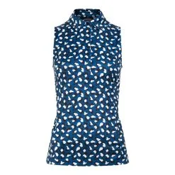 J.Lindeberg J. Lindeberg Dena Printed Womens Sleeveless Golf Polo