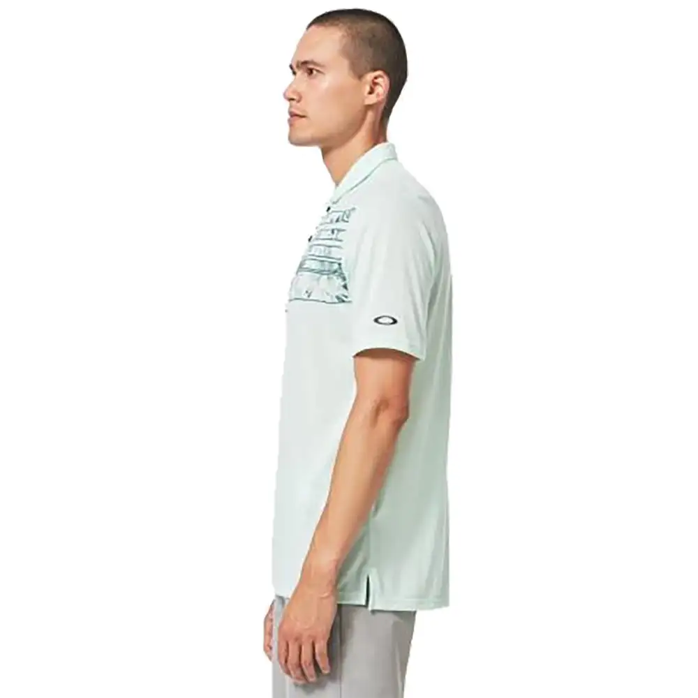Oakley Azalea Stripe Mens Golf Polo - Image 4