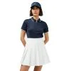 J.Lindeberg J. Lindeberg Galiah Navy Bridge Womens Golf Polo