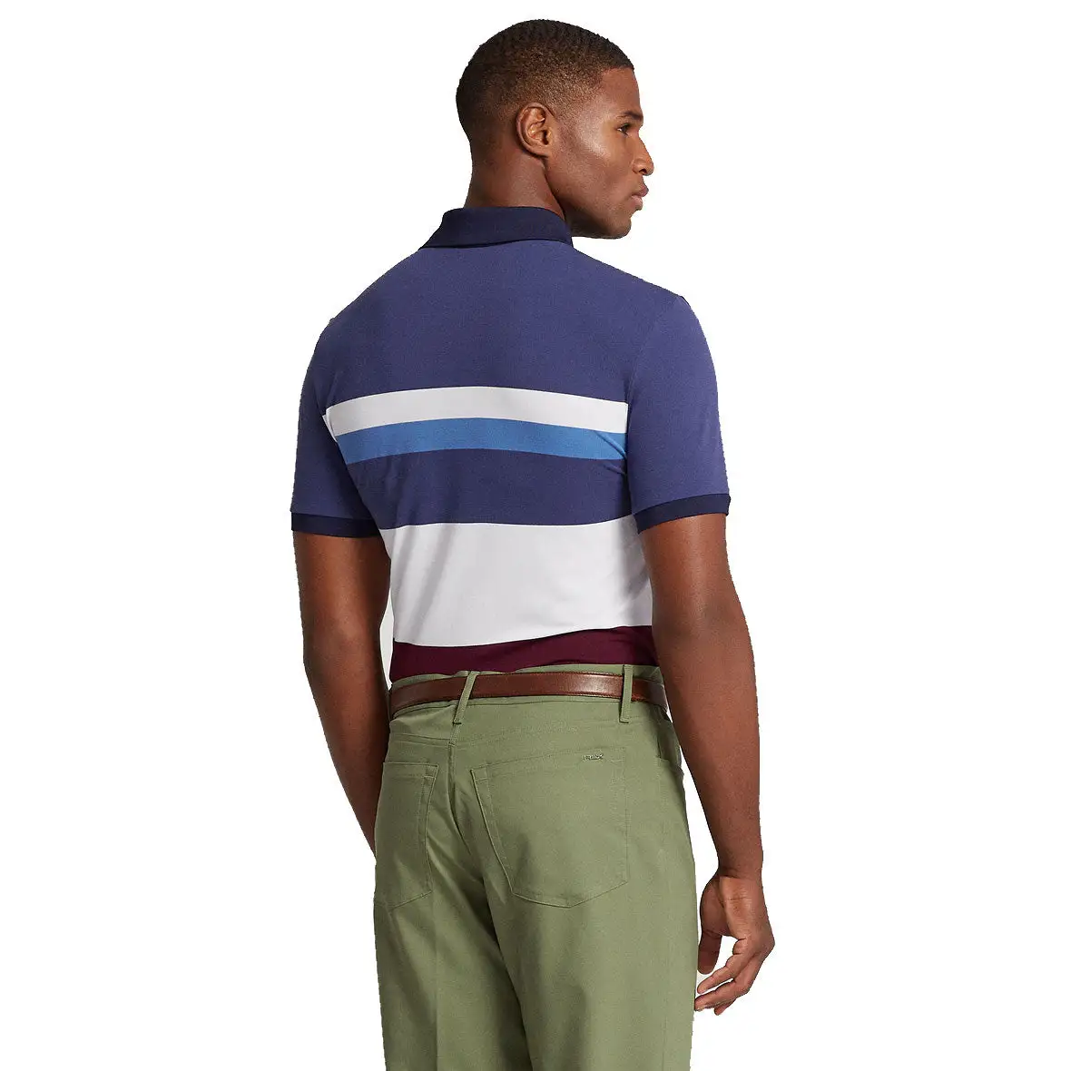 Polo Ralph Lauren RLX Ralph Lauren Performance Pique Rich Ruby Multi Mens Golf Polo - Image 2