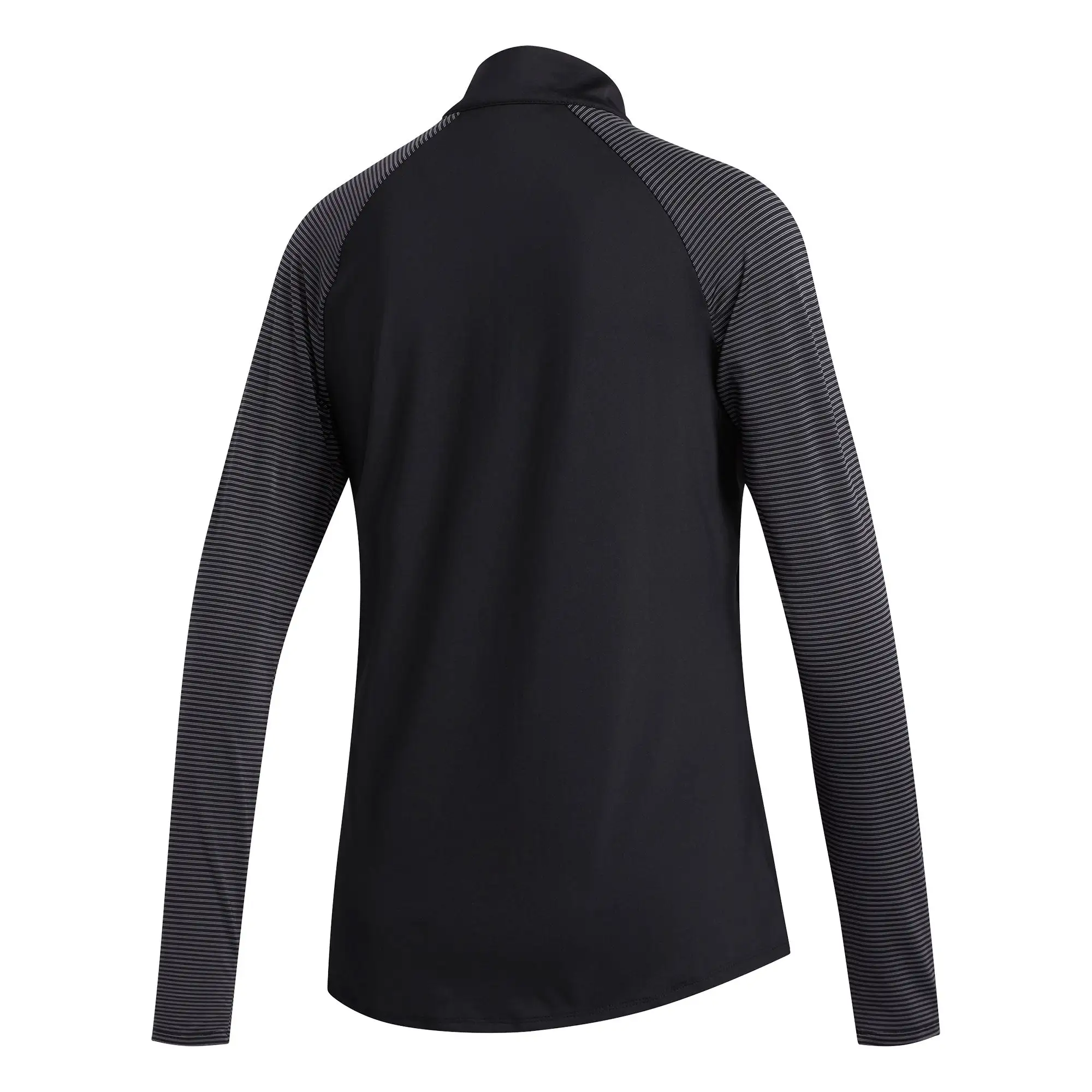 Adidas Golf Adidas UV Solid Black Grey Womens Golf 1/2 Zip - Image 2