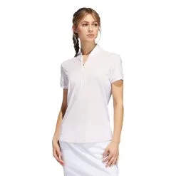 Adidas Golf Adidas Ultimate365 Printed Almost Pink Womens Golf Polo