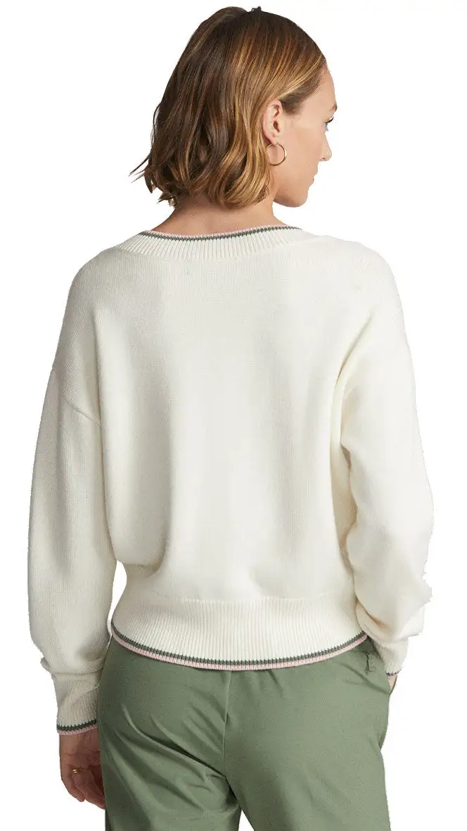 Polo Ralph Lauren RLX Ralph Lauren Wool-Blended Cricket Cream Multi Womens Golf Sweater - Image 2