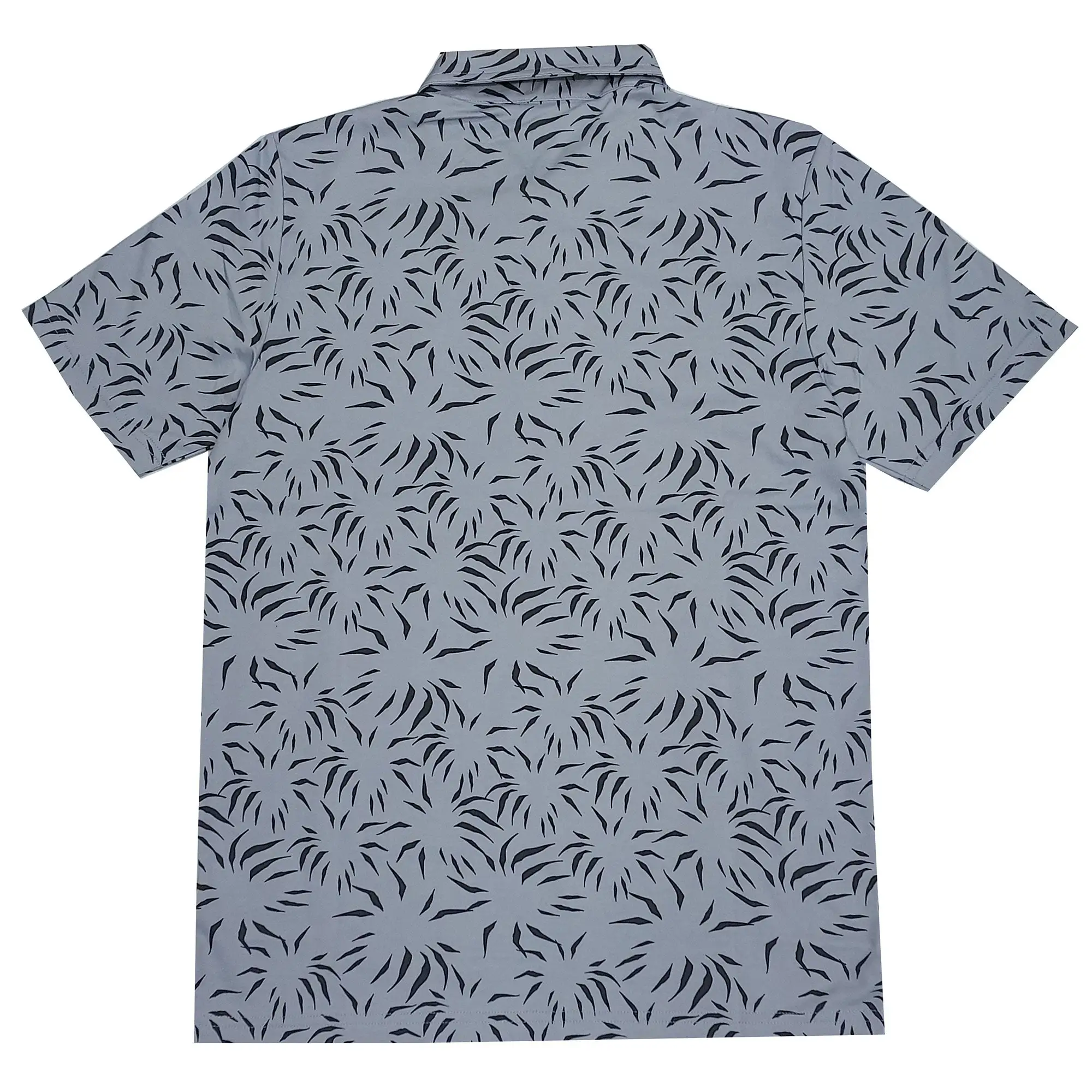 TravisMathew Downhill Heather Silver Bullet Mens Golf Polo - Image 2