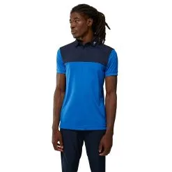 J.Lindeberg J. Lindeberg Jeff Regular Fit Nautical Blue Mens Golf Polo