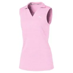 PUMA Golf Puma Heather Girls Sleeveless Golf Polo