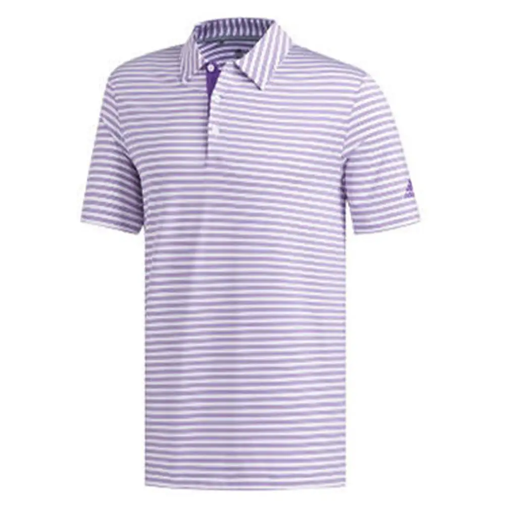 Adidas Golf Adidas Ultimate365 Two Color Stripe Mens Golf Polo