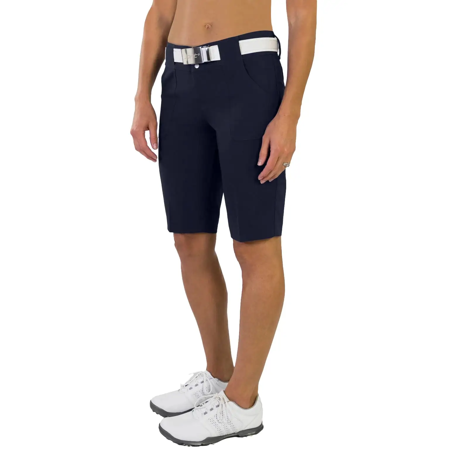 Jofit Belted Bermuda 12in Womens Golf Shorts - Image 2