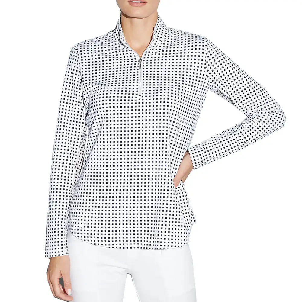 GGBlue Georgia Ice Womens Long Sleeve Golf Shirt - Image 2