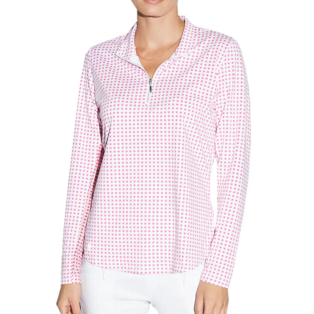 GGBlue Georgia Ice Womens Long Sleeve Golf Shirt - Image 3