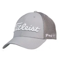 Titleist Tour Sports Mesh Pro V1 Gray Structured Hat