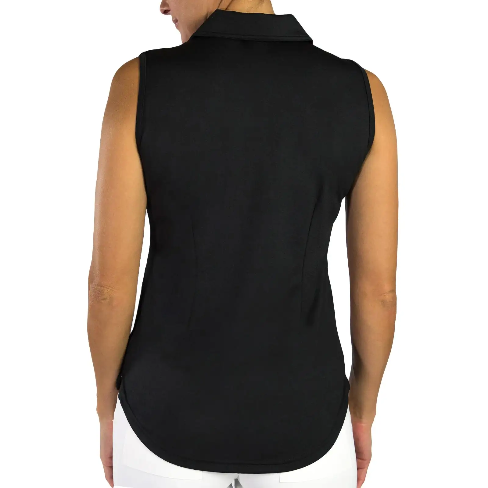 JoFit Jacquard Sleeveless Womens Golf Polo - Image 2