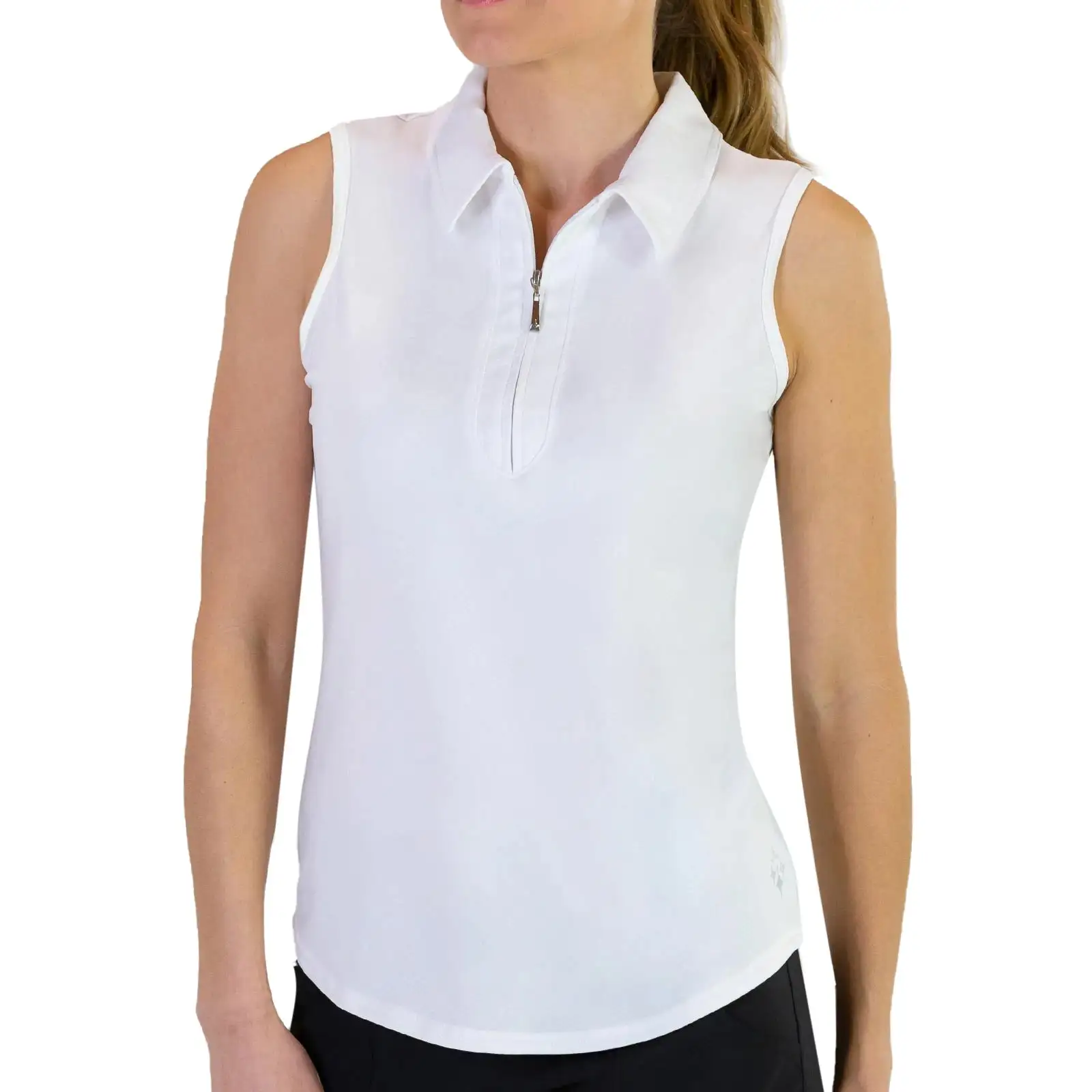 JoFit Jacquard Sleeveless Womens Golf Polo - Image 3